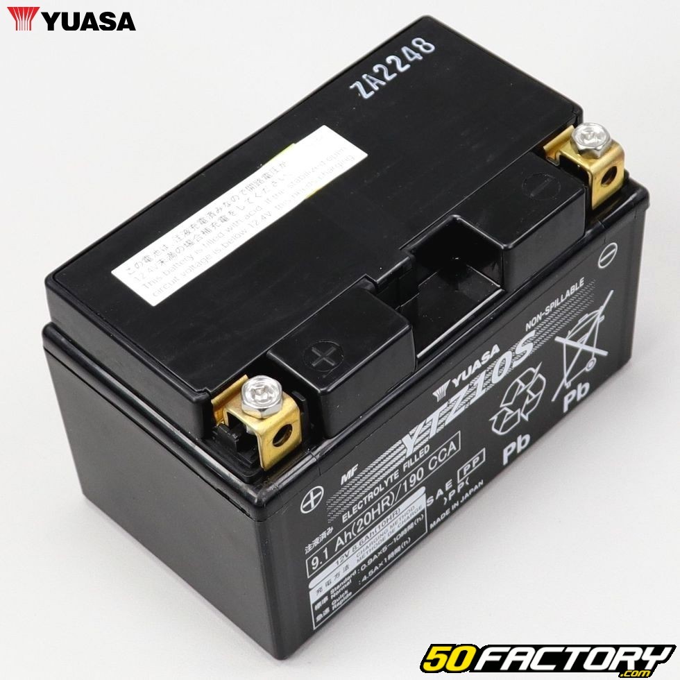 Batería Yuasa YTZ10S SLA 12V 9.1Ah Ácido Libre de mantenimiento Aprilia
